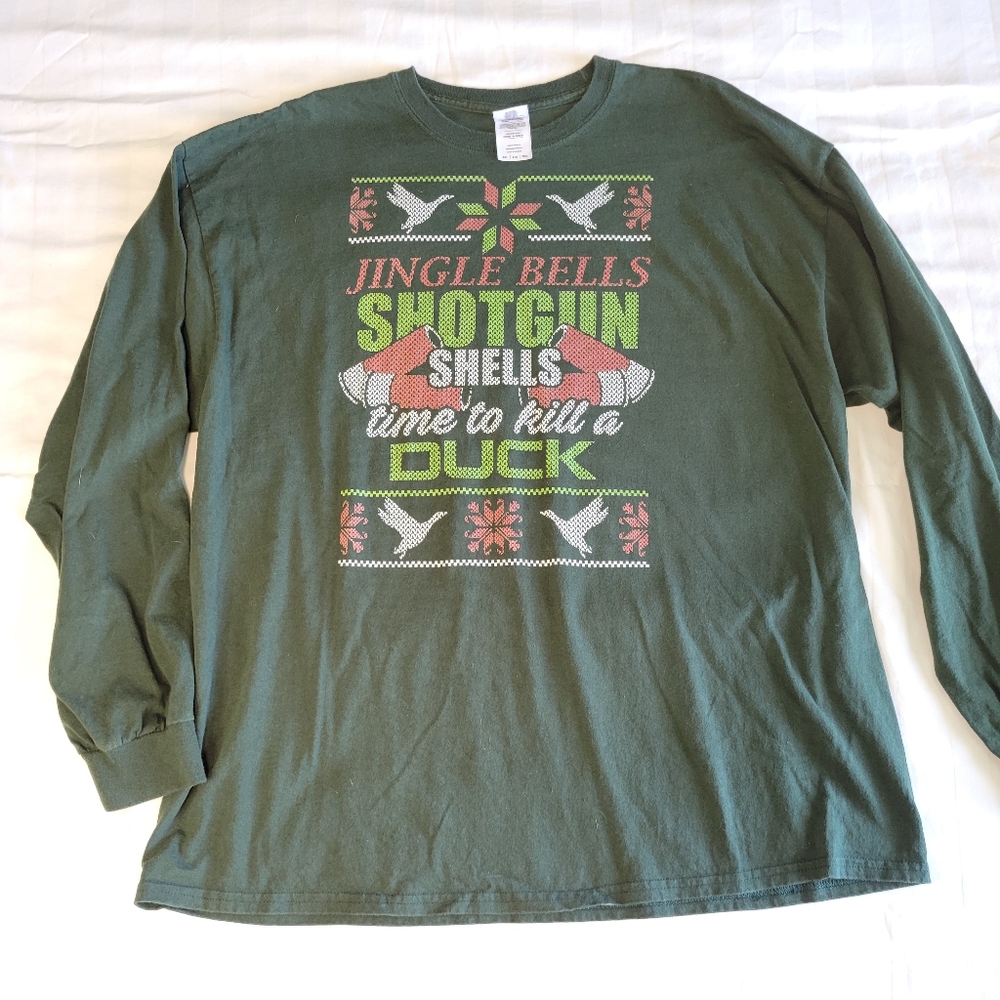 "Ugly Sweater" Long Sleeve Duck Hunter Shirt Size 2XL